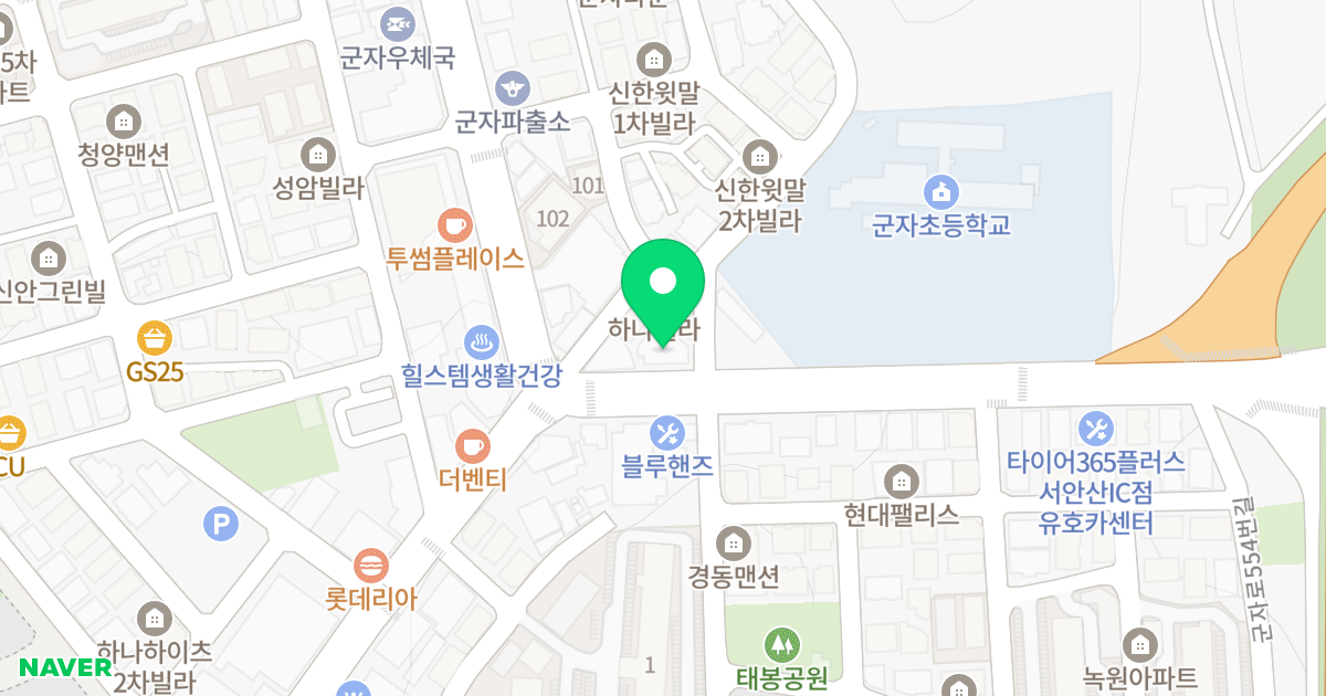 (1761-9) 위치 지도 - 경기도 시흥시 군자로533번길 1