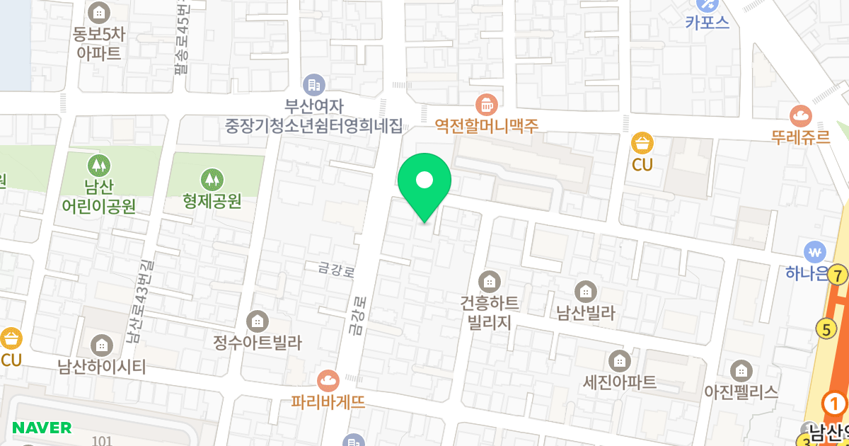 로얄캐슬2 위치 지도 - 부산광역시 금정구 중앙대로2035번길 55