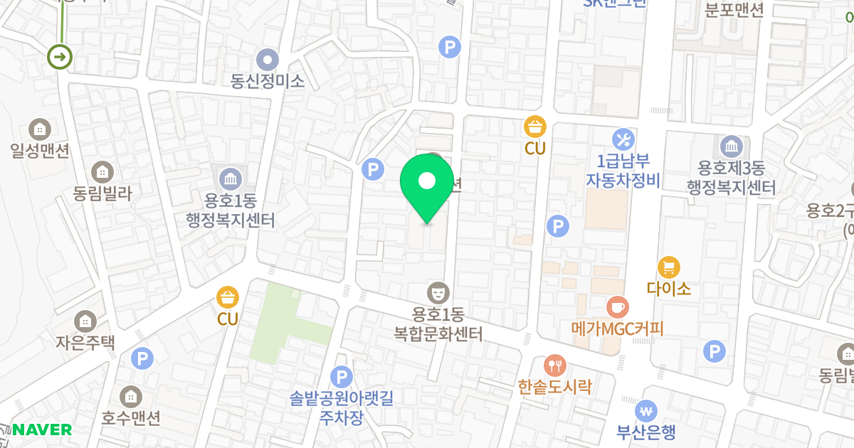오케이더시티파크 위치 지도 - 부산광역시 남구 동명로125번길 13