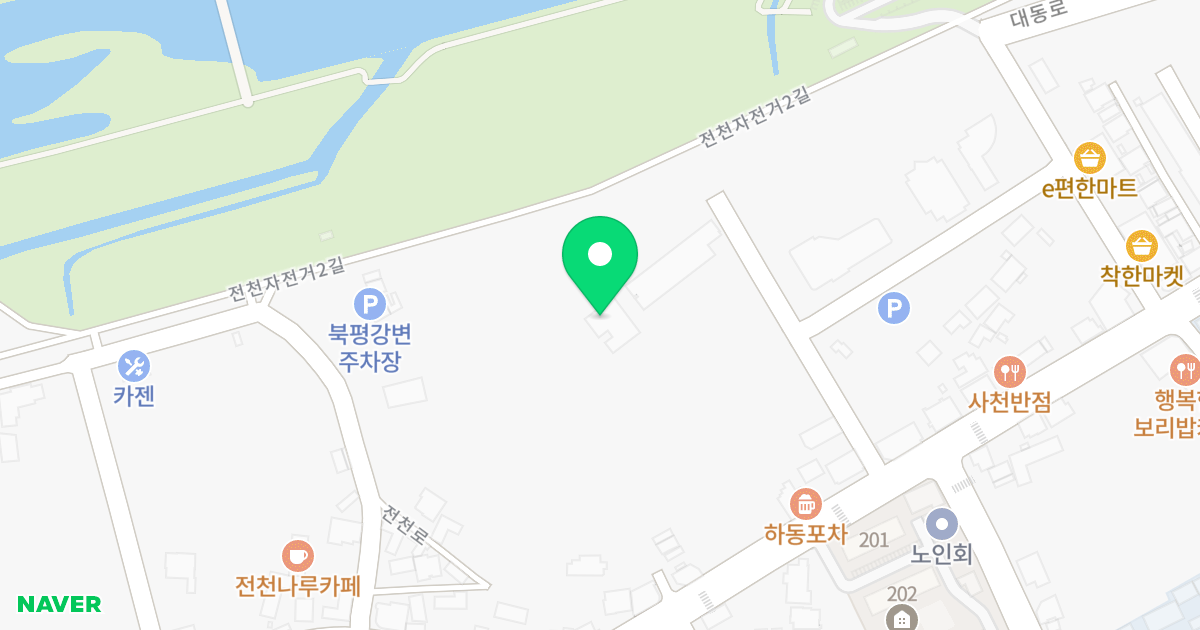 (70-2) 위치 지도 - 강원특별자치도 동해시 전천로 273-13