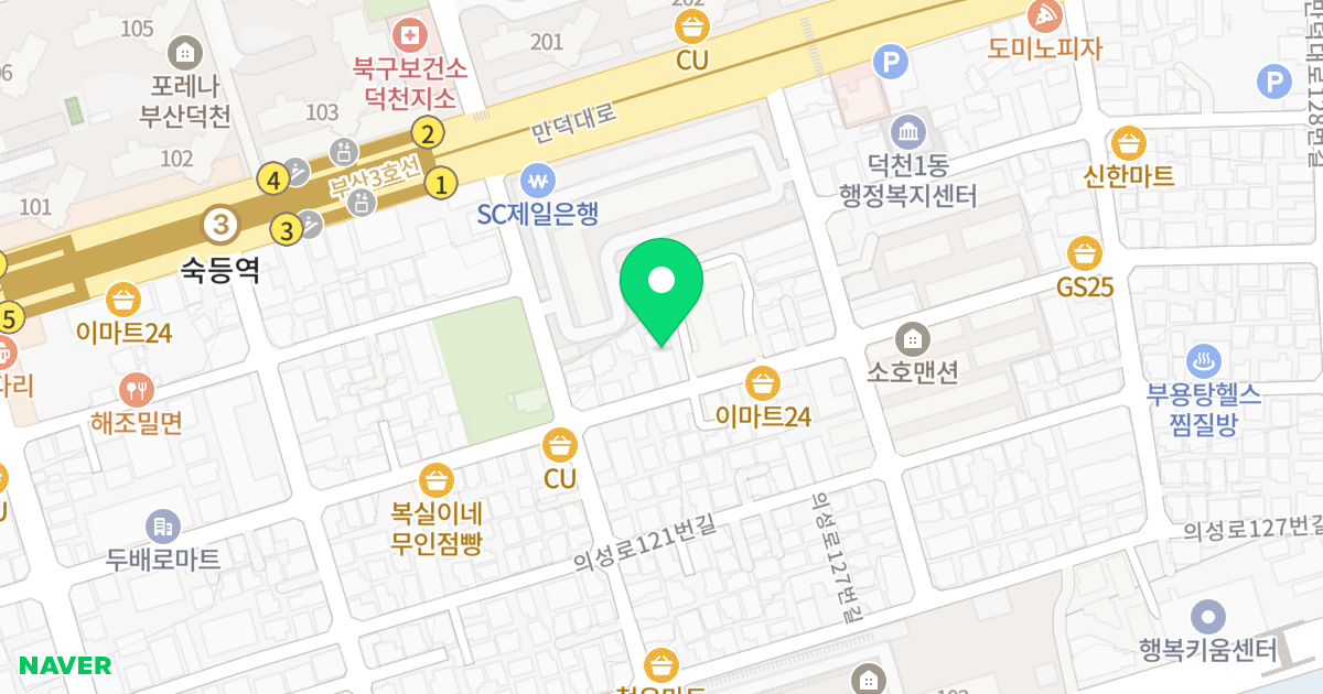 동양 Arte&Vida 위치 지도 - 부산광역시 북구 의성로115번길 85