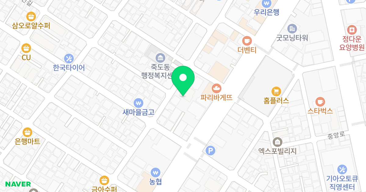 푸르미르 위치 지도 - 경상북도 포항시 북구