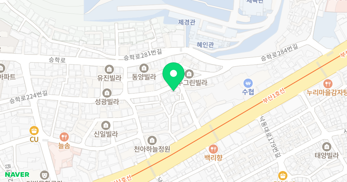 웰하우스 위치 지도 - 부산광역시 사하구