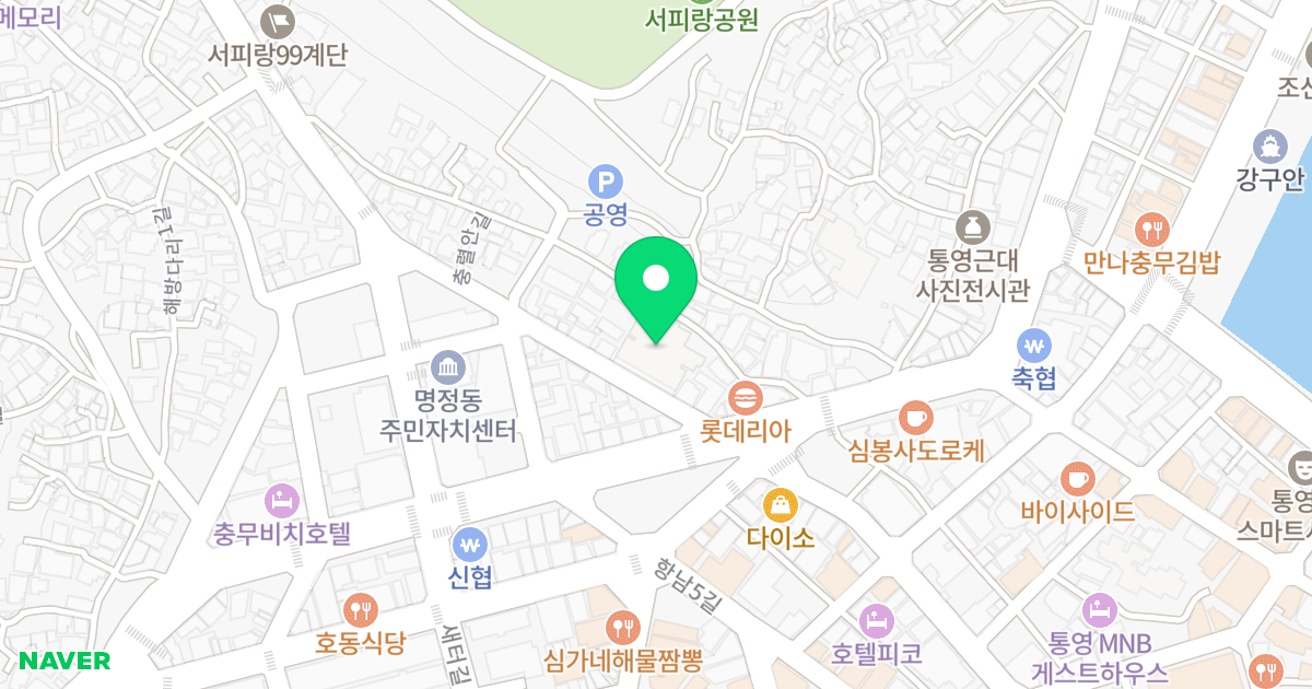 금성센타빌 위치 지도 - 경상남도 통영시 충렬로 14-27