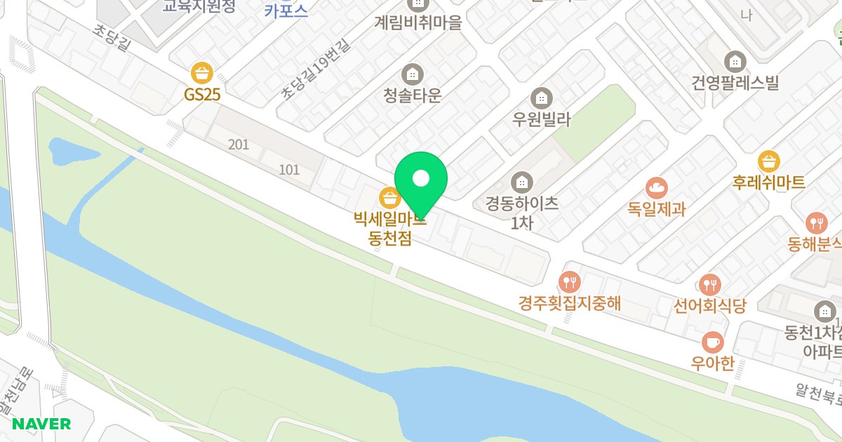 앙시2차 위치 지도 - 경상북도 경주시 알천북로 313