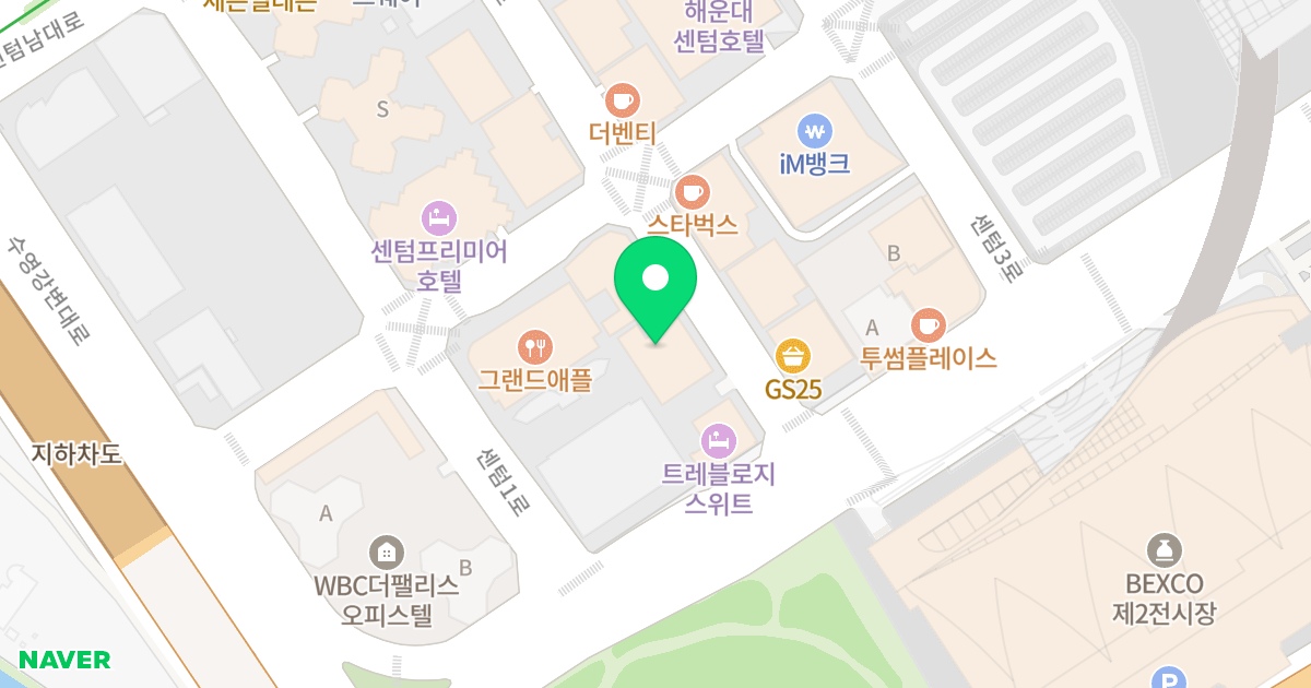 센텀 마치 오피스텔 위치 지도 - 부산광역시 해운대구 센텀2로 28