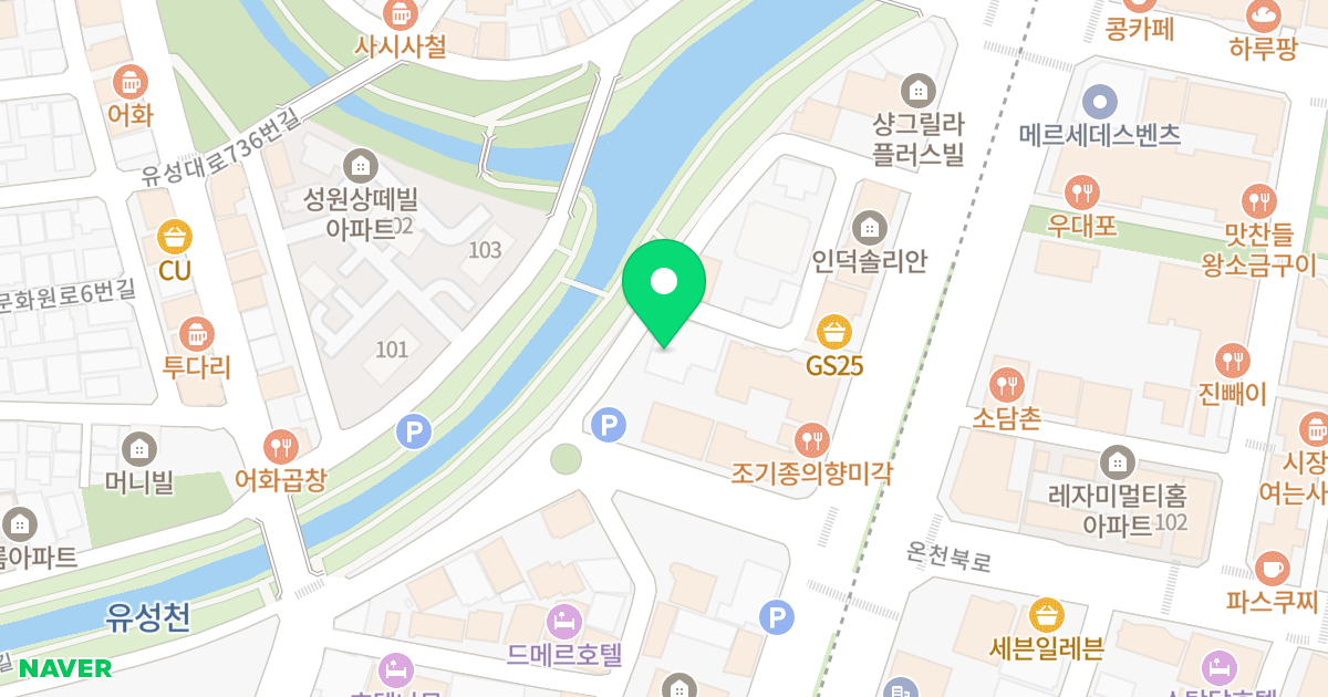 에코시티빌 위치 지도 - 대전광역시 유성구 대학로 47-15