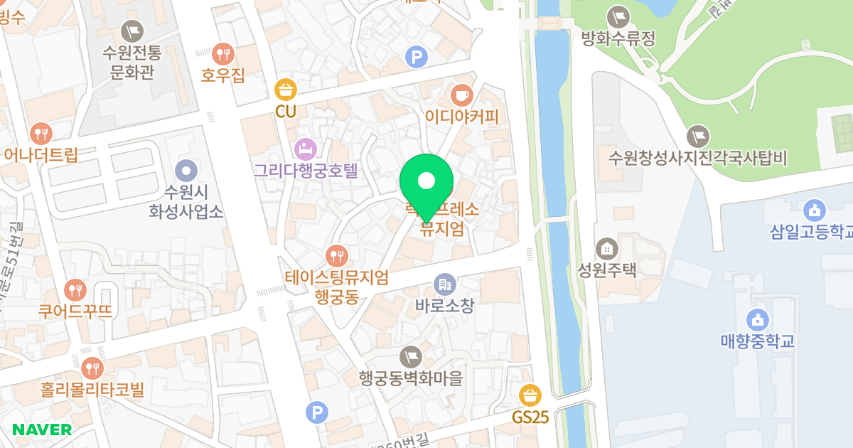 (55-1) 위치 지도 - 경기도 수원시 팔달구