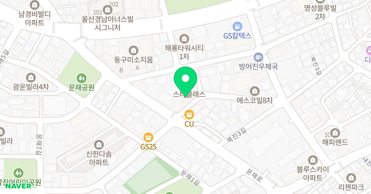 에스코빌 9차 위치 지도 - 울산광역시 동구 북진2길 5