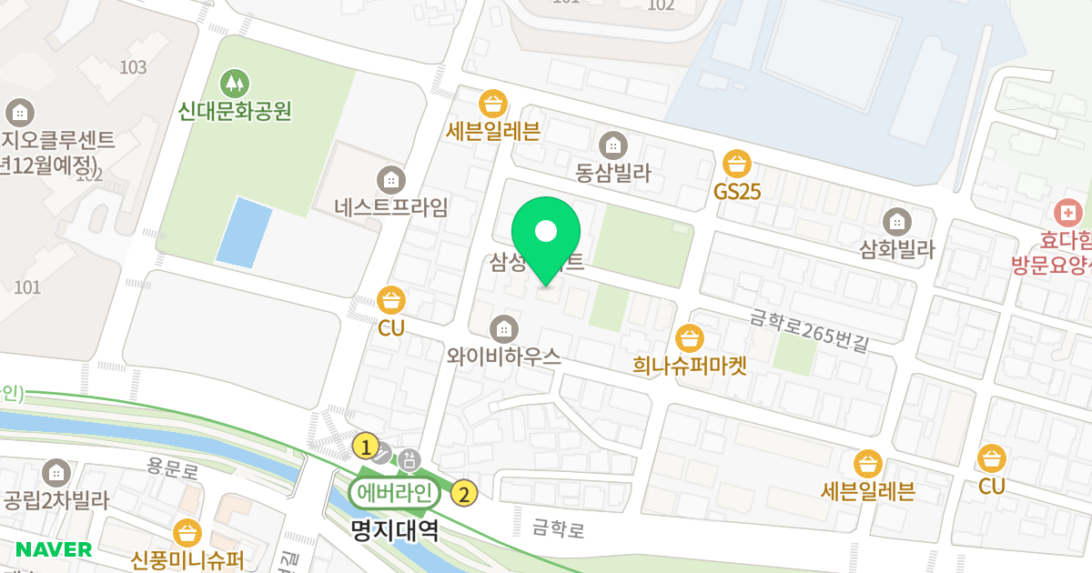 데시앙 B동 위치 지도 - 경기도 용인시 처인구