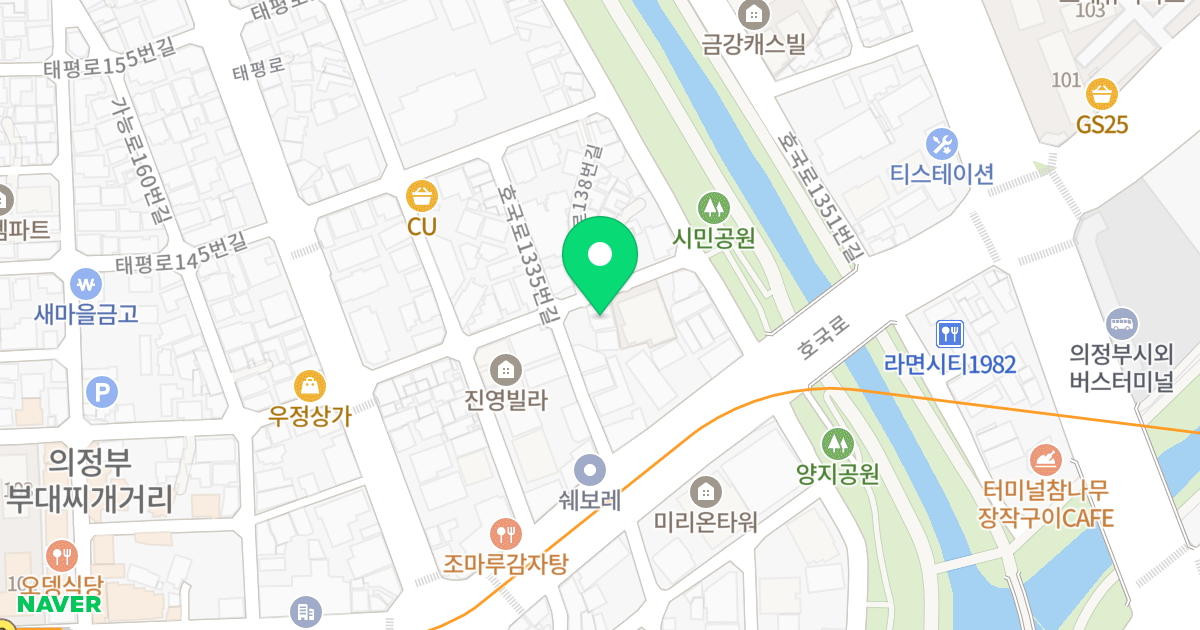 드림펠리스 위치 지도 - 경기도 의정부시 태평로138번길 24