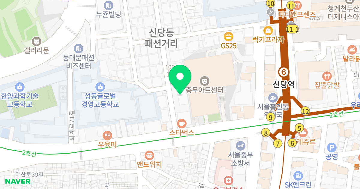 (141) 위치 지도 - 서울특별시 중구 퇴계로73길 10