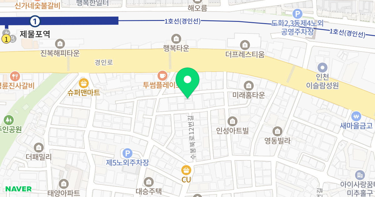(3-56) 위치 지도 - 인천광역시 미추홀구  9-16