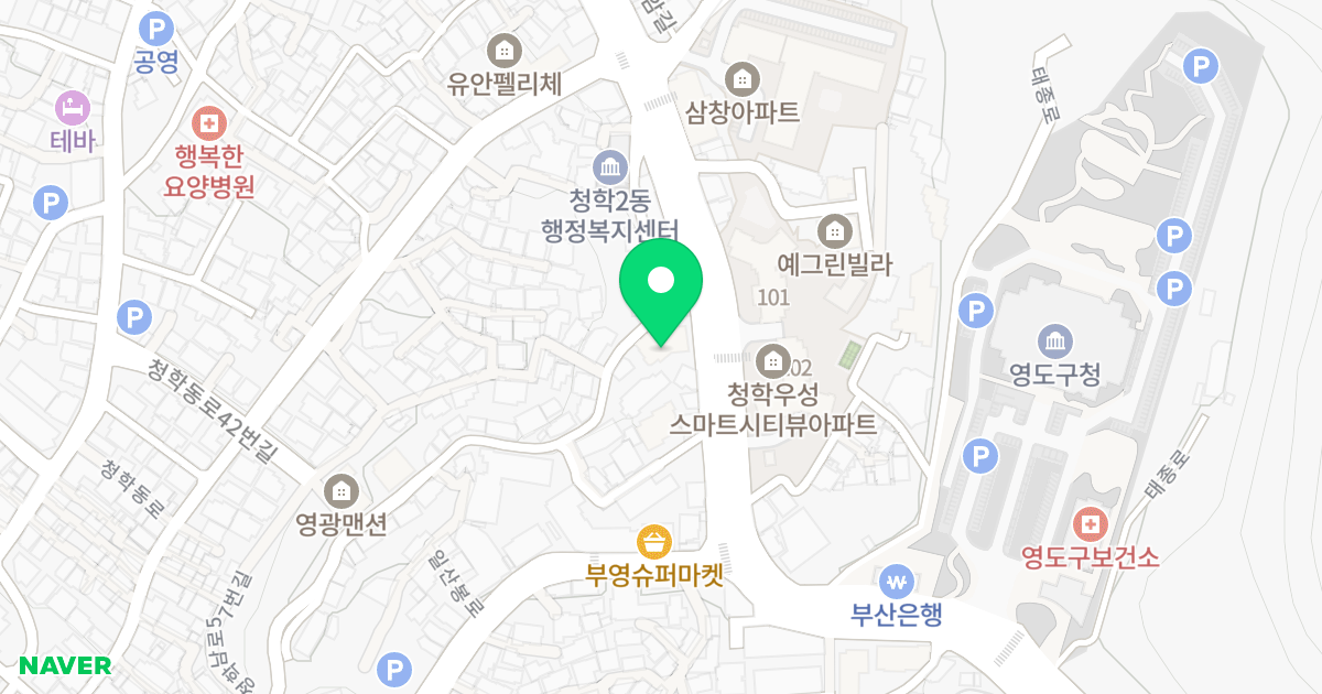 대경위너스 위치 지도 - 부산광역시 영도구 태종로 404
