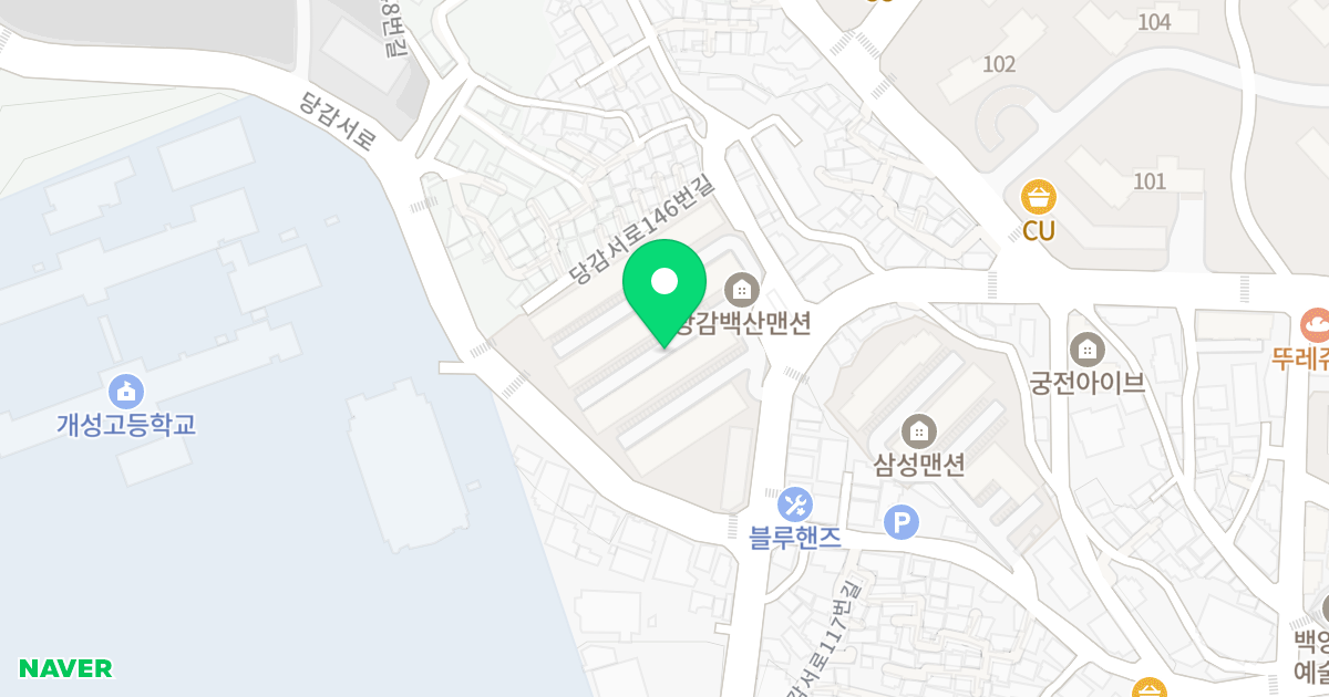 백산아파트 위치 지도 - 부산광역시 부산진구 백양순환로 51