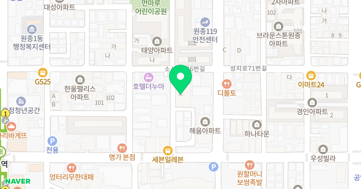 엘리시아 위치 지도 - 경기도 부천시 오정구  20