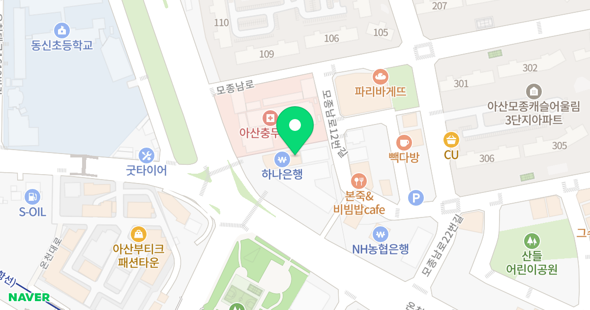 충무메디타워 위치 지도 - 충청남도 아산시 문화로 385