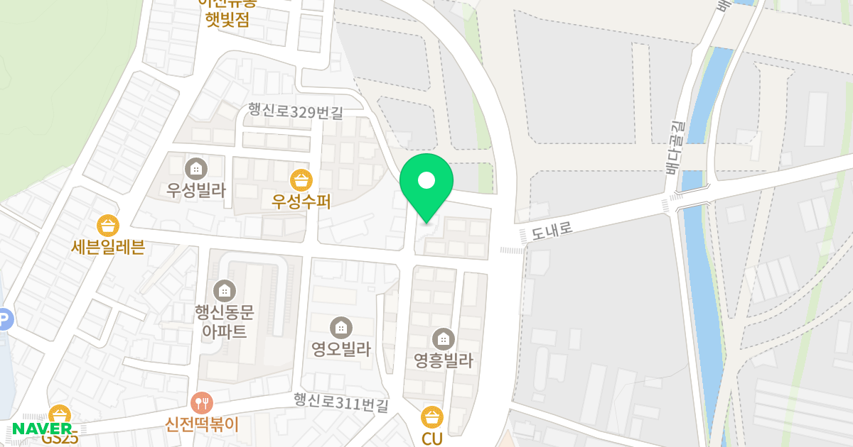 코너스톤 하우스 위치 지도 - 경기도 고양시 덕양구 행신로329번길 9