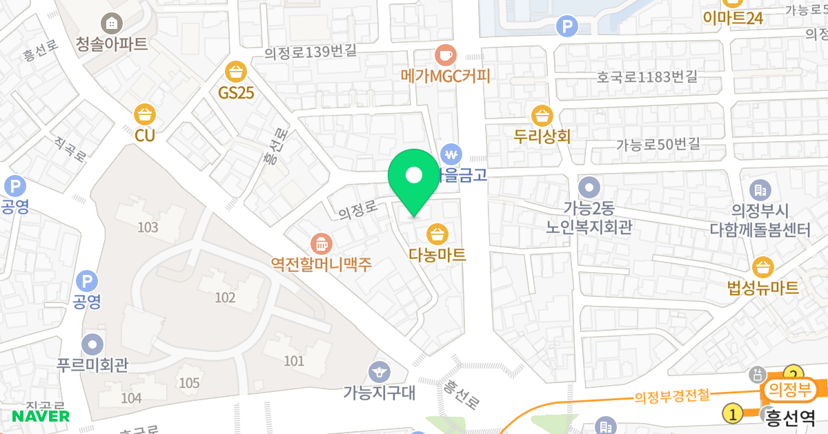 궁전빌리지 위치 지도 - 경기도 의정부시 의정로 129-5