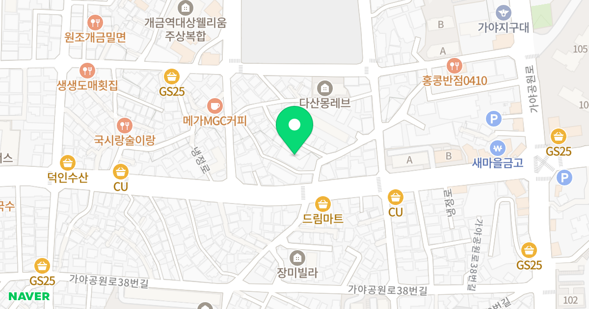 영그린 주택 위치 지도 - 부산광역시 부산진구 냉정로253번길 5