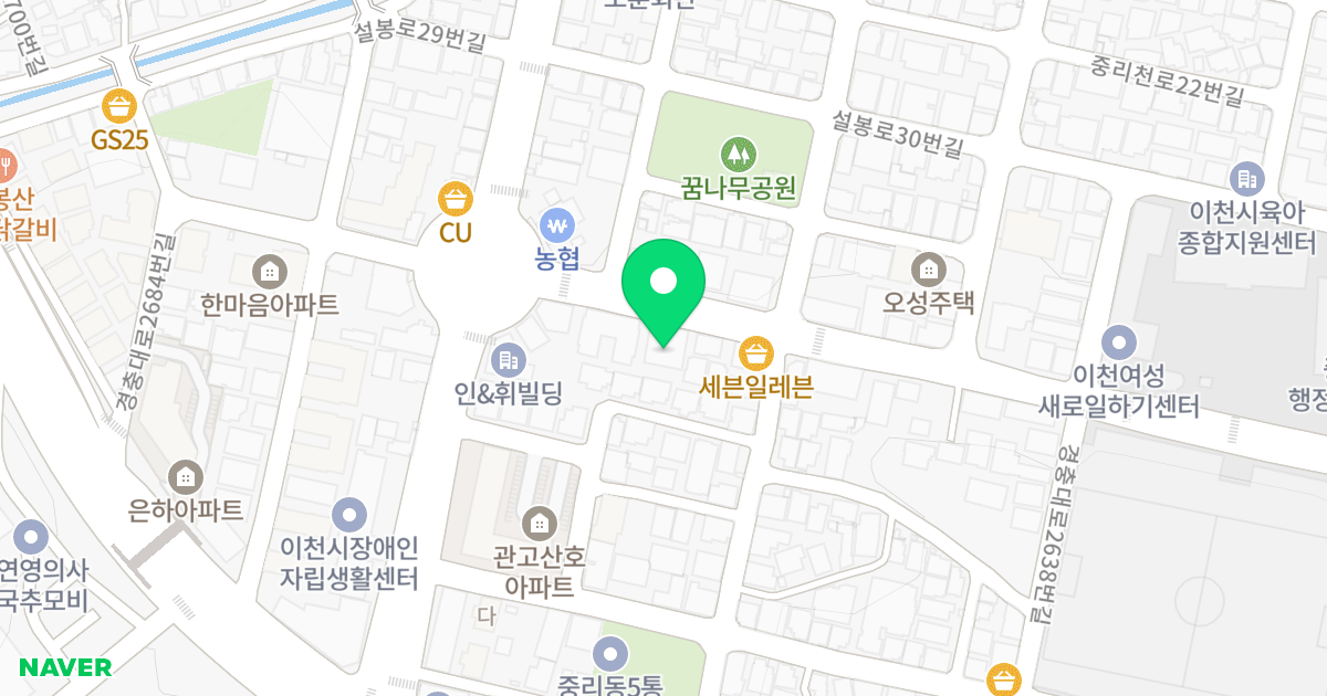 (235-5) 위치 지도 - 경기도 이천시 남천로 8