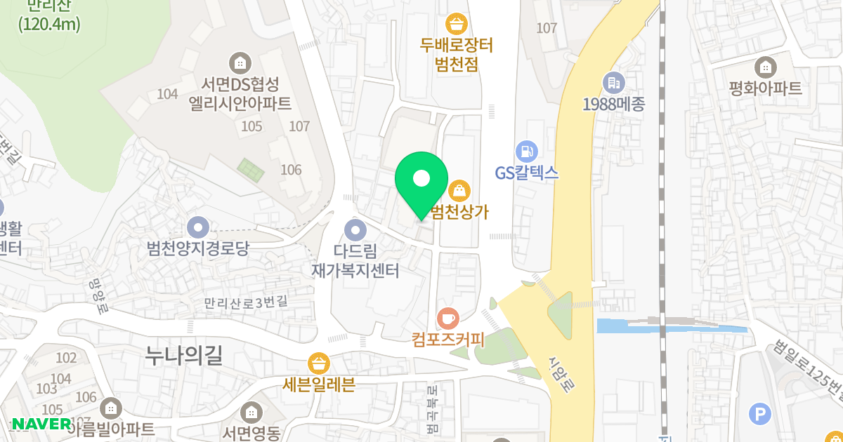 D·S VILL 2 위치 지도 - 부산광역시 부산진구 신암로5번길 8-3