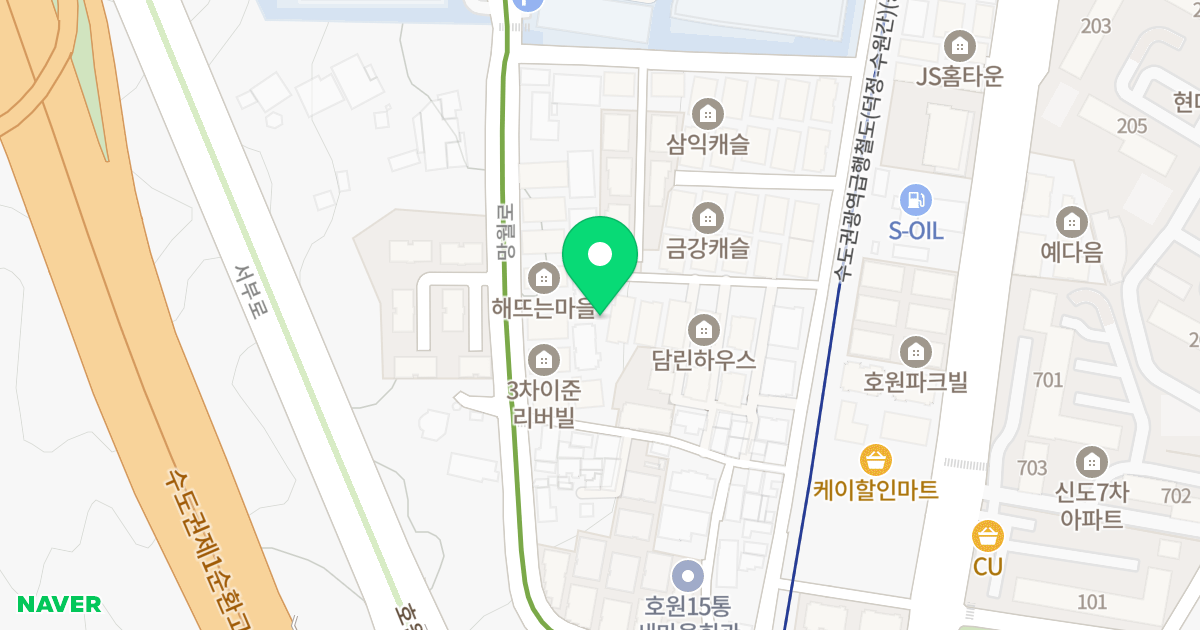 제101동 위치 지도 - 경기도 의정부시 망월로 71