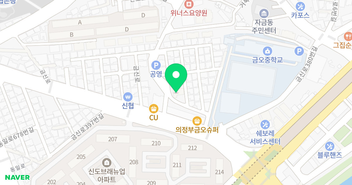 금오 I VILLE 위치 지도 - 경기도 의정부시 금신로382번길 12-5