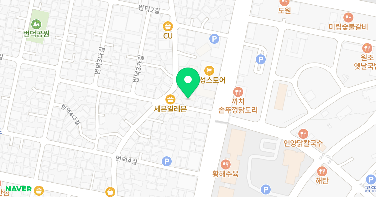정우베르빌 위치 지도 - 울산광역시 동구 번덕3길 8