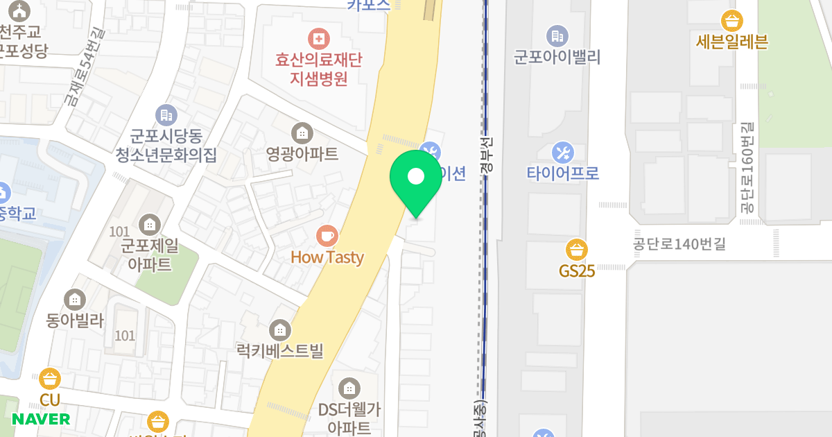 (54-4) 위치 지도 - 경기도 군포시