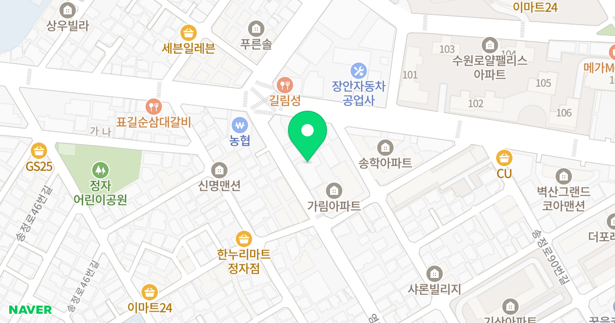 어울림 위치 지도 - 경기도 수원시 장안구 영화로 102