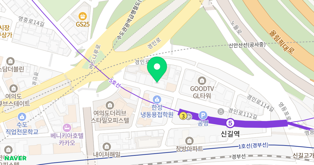 여의도 명남 더블레스 위치 지도 - 서울특별시 영등포구
