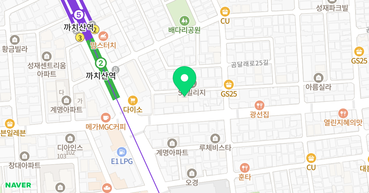 한백e아트빌 위치 지도 - 서울특별시 강서구 강서로12길 8-22