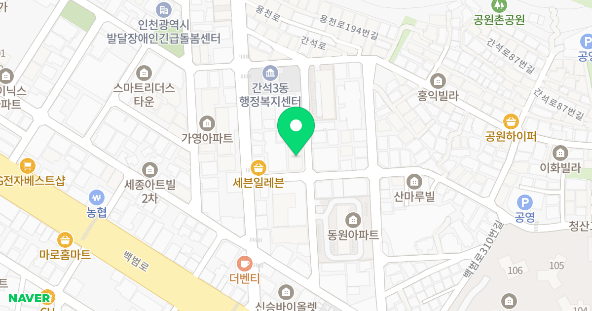 이츠 위치 지도 - 인천광역시 남동구 용천로176번길 9