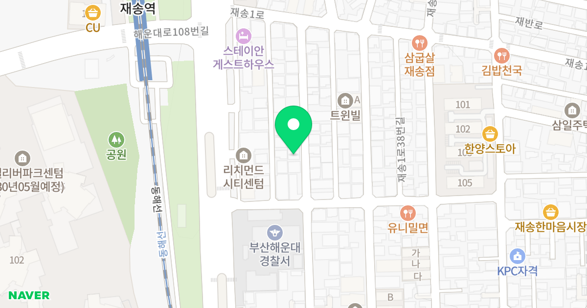 메트로폴리스12 위치 지도 - 부산광역시 해운대구 재송1로20번길 28
