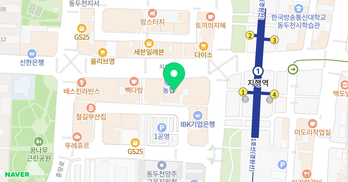 시티타워 위치 지도 - 경기도 동두천시 지행로 64