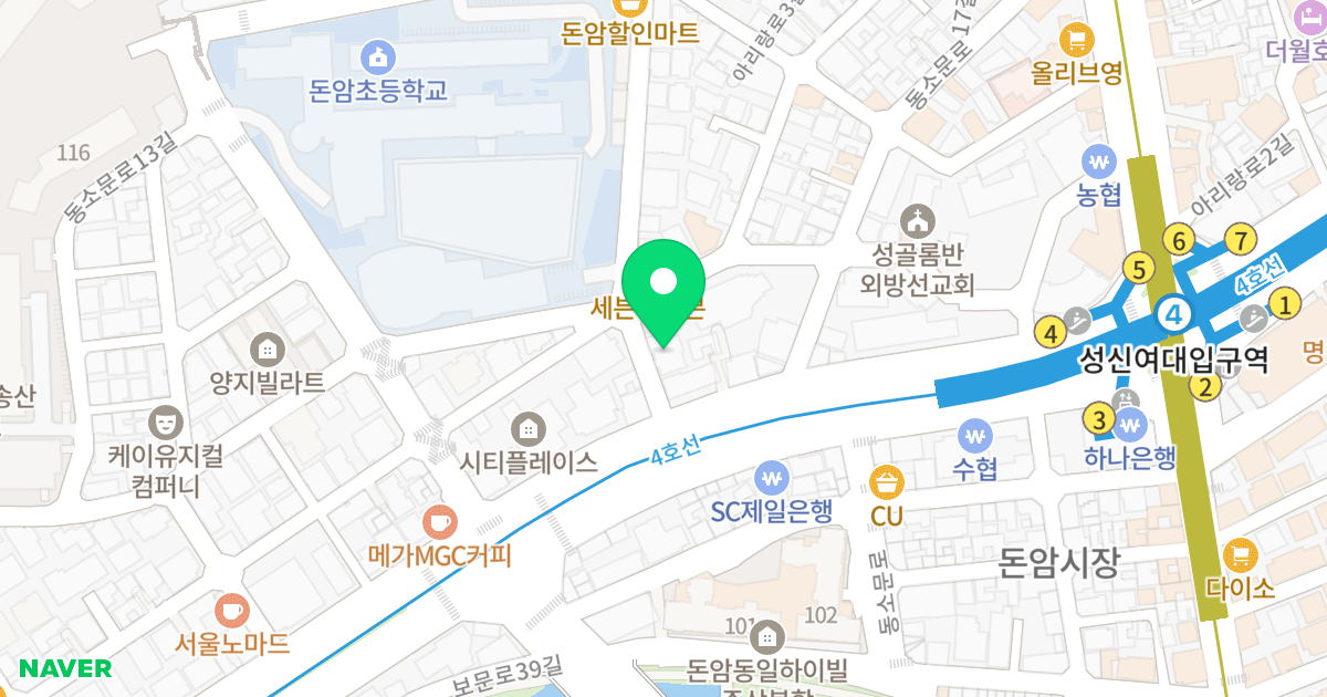 미래하이츠 위치 지도 - 서울특별시 성북구 동소문로15길 6