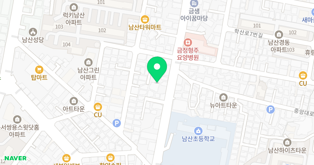 금하빌 위치 지도 - 부산광역시 금정구 금강로 629