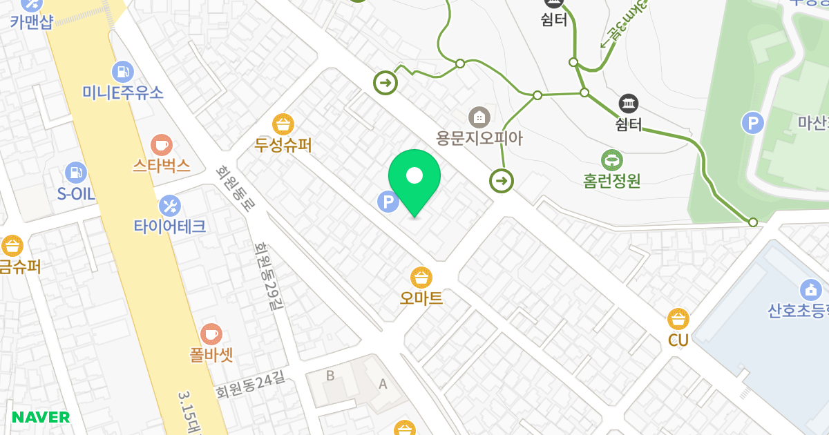 덕산세안파크B 위치 지도 - 경상남도 창원시 마산회원구 회원동31길 23