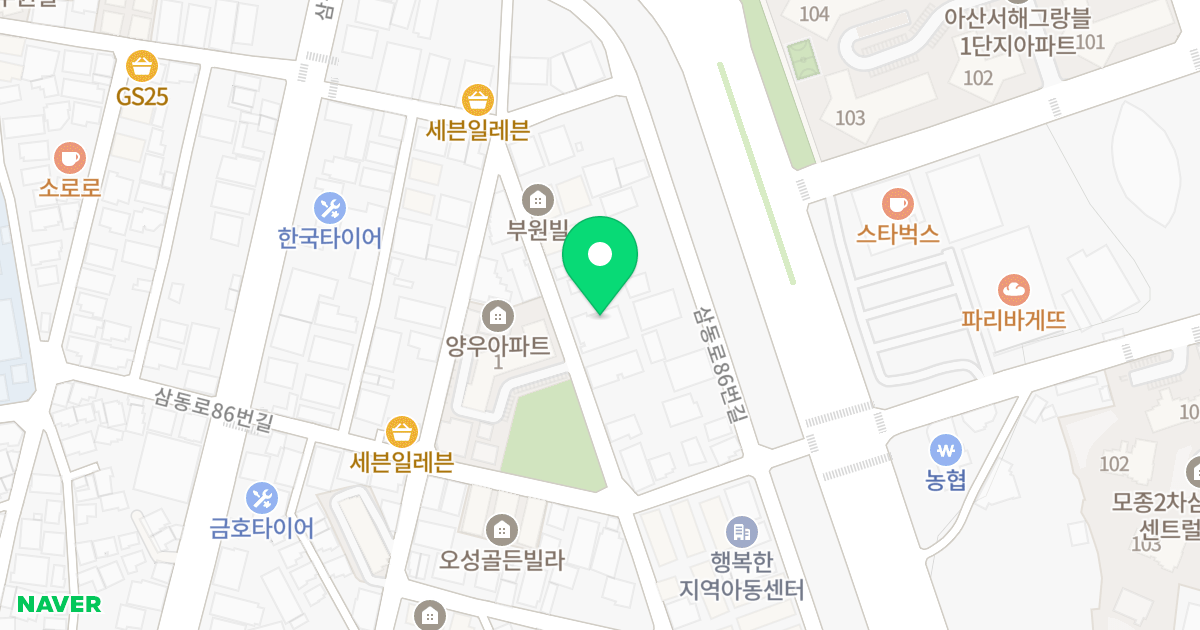 KN 오피스텔 위치 지도 - 충청남도 아산시 번영로217번길 42