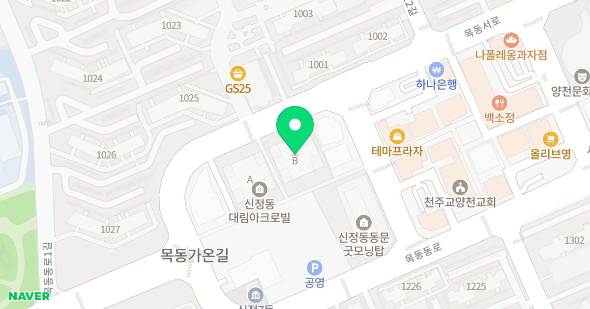 대림아크로빌 위치 지도 - 서울특별시 양천구 목동서로 397