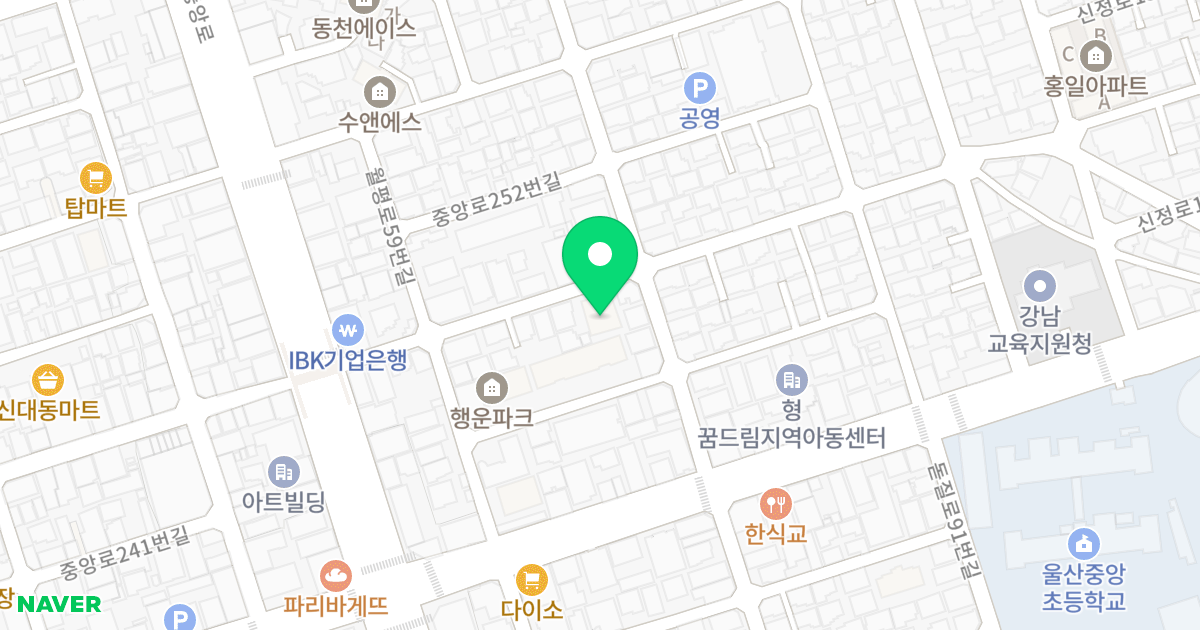 윈팰리스 위치 지도 - 울산광역시 남구 중앙로248번길 14