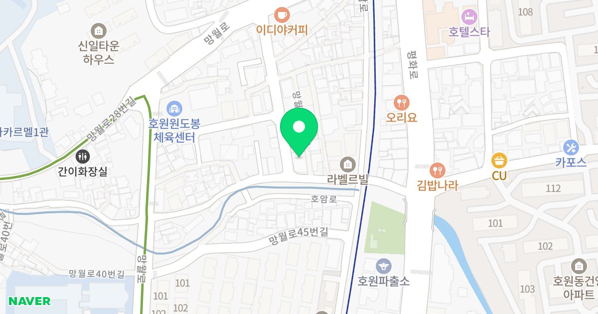 호원베네스트 위치 지도 - 경기도 의정부시 망월로39번길 31-5