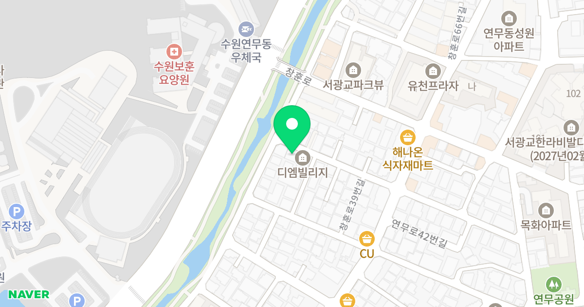 해맑음빌 위치 지도 - 경기도 수원시 장안구