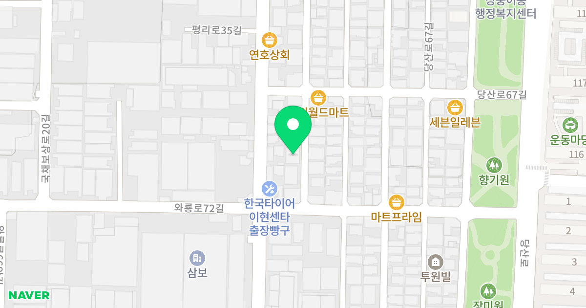 (1091-5) 위치 지도 - 대구광역시 서구 와룡로72길 55-11