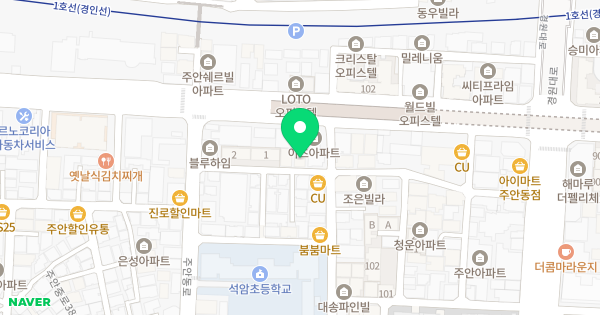 모닝월드빌2차(B동) 위치 지도 - 인천광역시 미추홀구  42