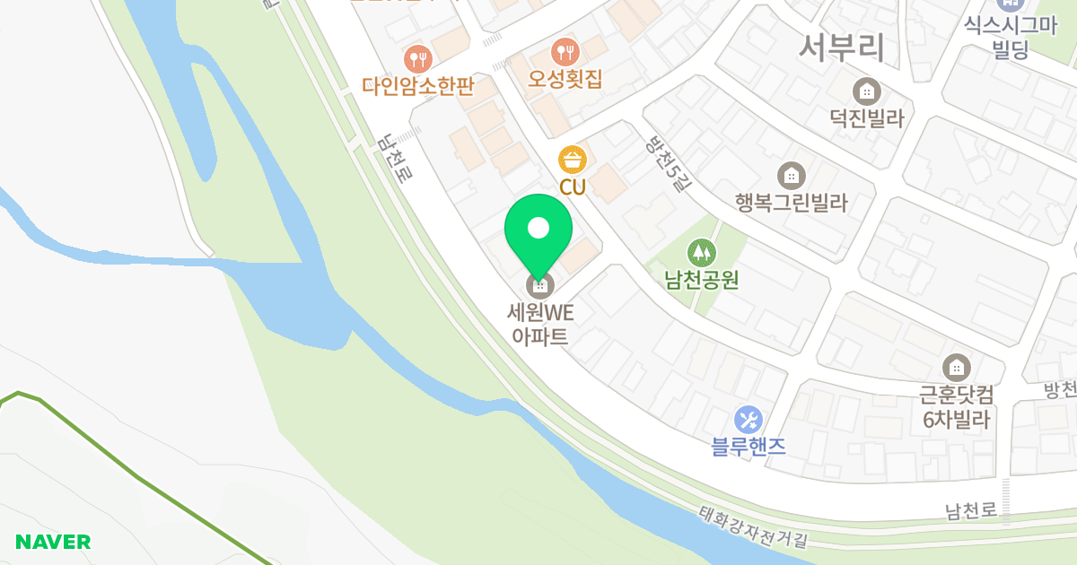 세원WE아파트 위치 지도 - 울산광역시 울주군 언양읍