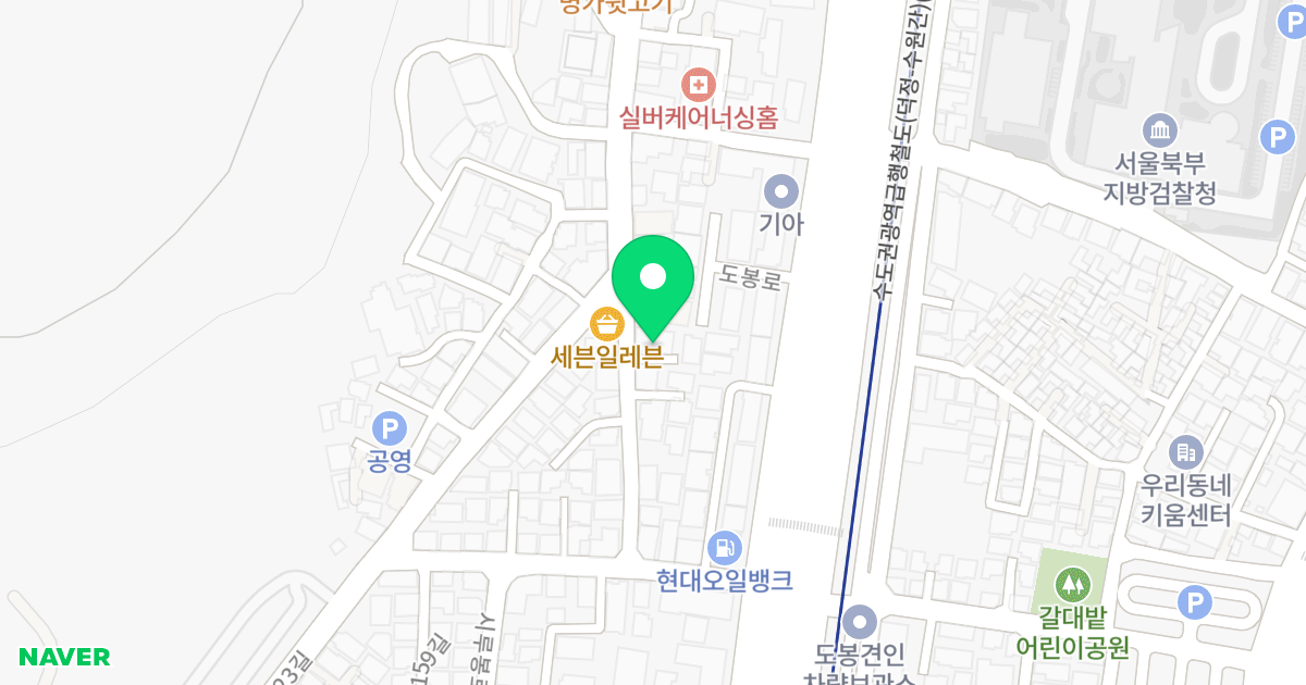 비오스뷰 위치 지도 - 서울특별시 도봉구 도봉로169나길 97