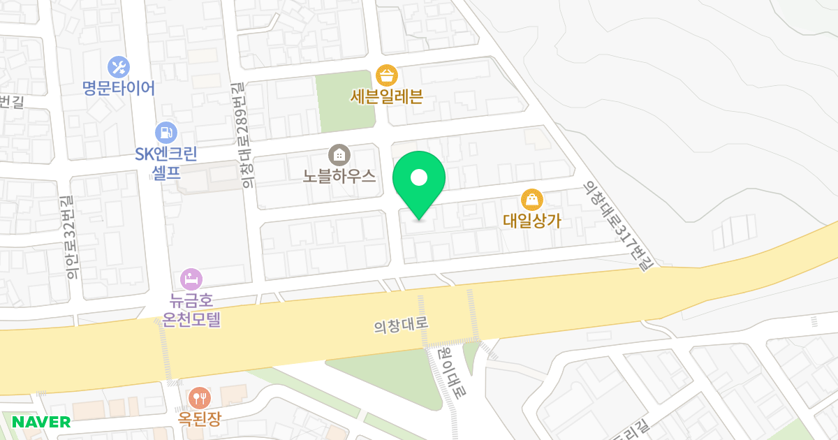 유니빌 위치 지도 - 경상남도 창원시 의창구 의창대로299번길 6-2