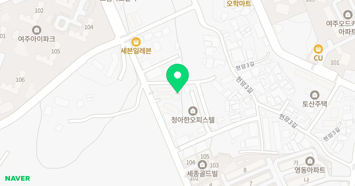 현암동 303-21 공동주택/오피스텔 위치 지도 - 경기도 여주시 현암2길 58-4